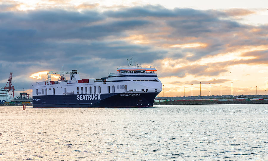 Seatruck Ferry Photograph by Semmick Photo