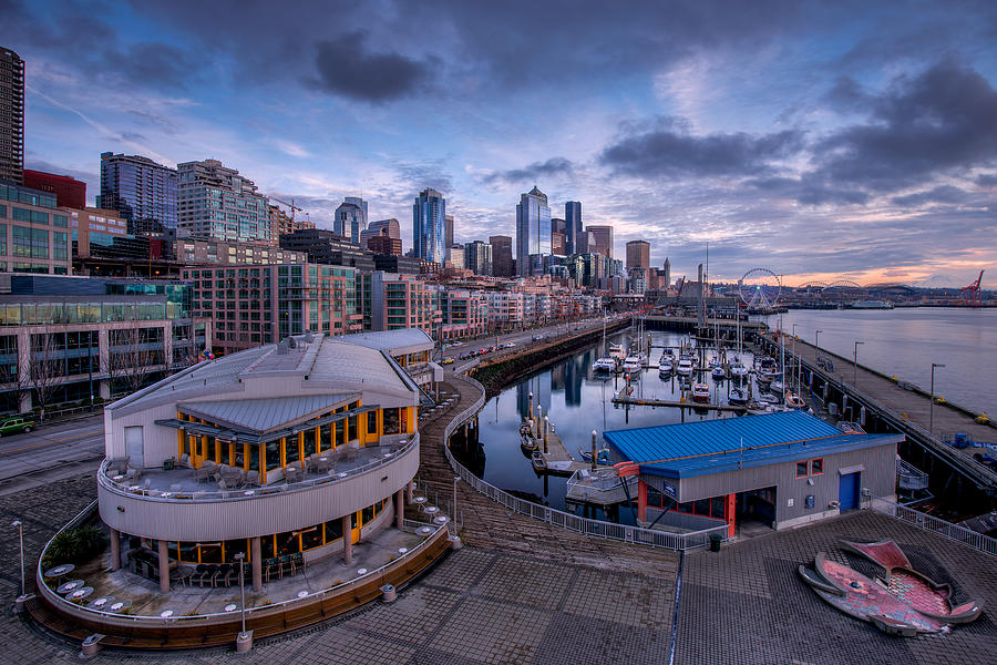 Seattle Bell Street Pier Photograph by Dan Mihai