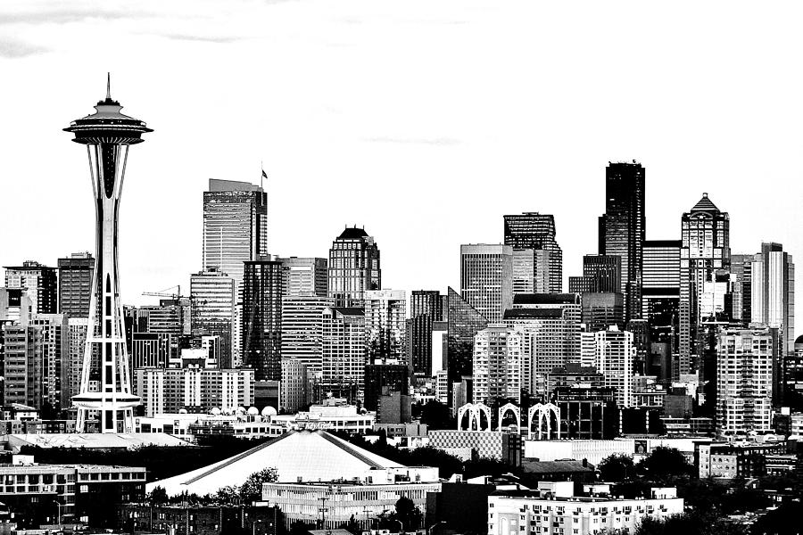 Seattle Black And White Photograph by Benjamin Yeager