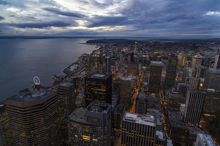 Seattle Broad Cityscape Photograph by Mike Reid