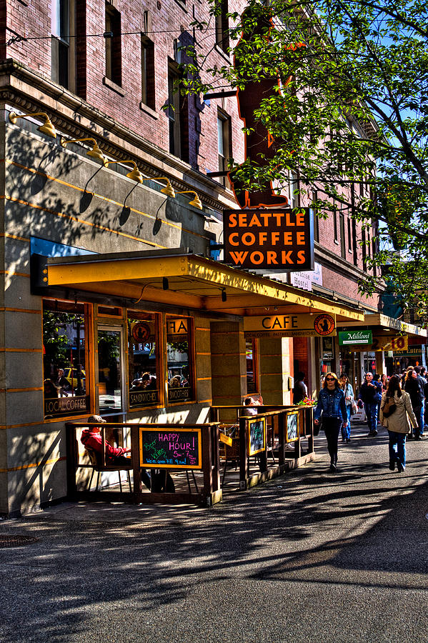 Seattle Coffee Works II - Seattle Washington Photograph by David Patterson