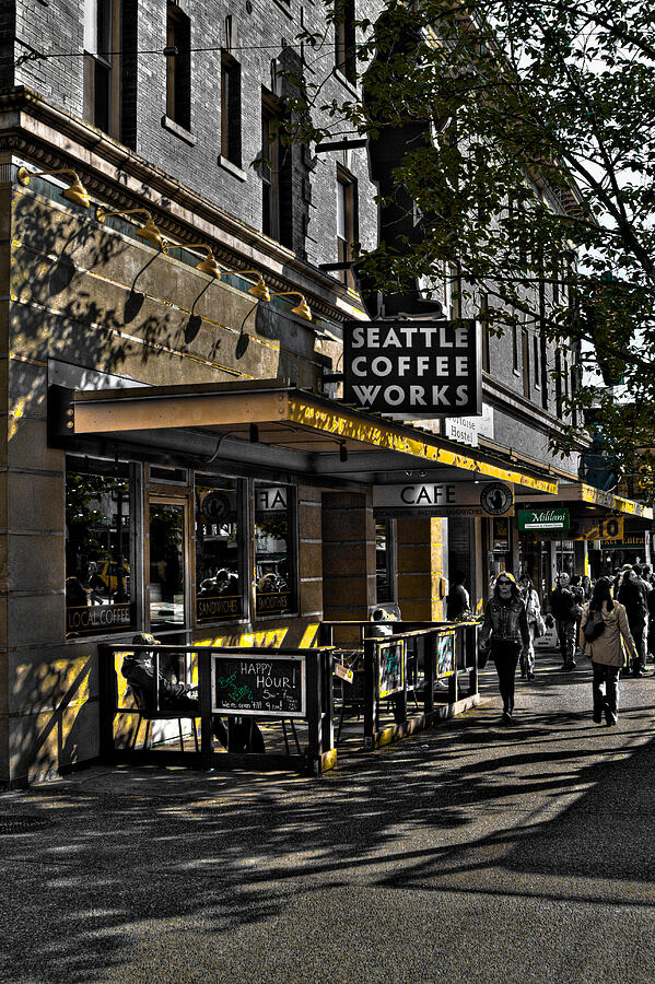 Seattle Photograph - Seattle Coffee Works - Seattle Washington by David Patterson