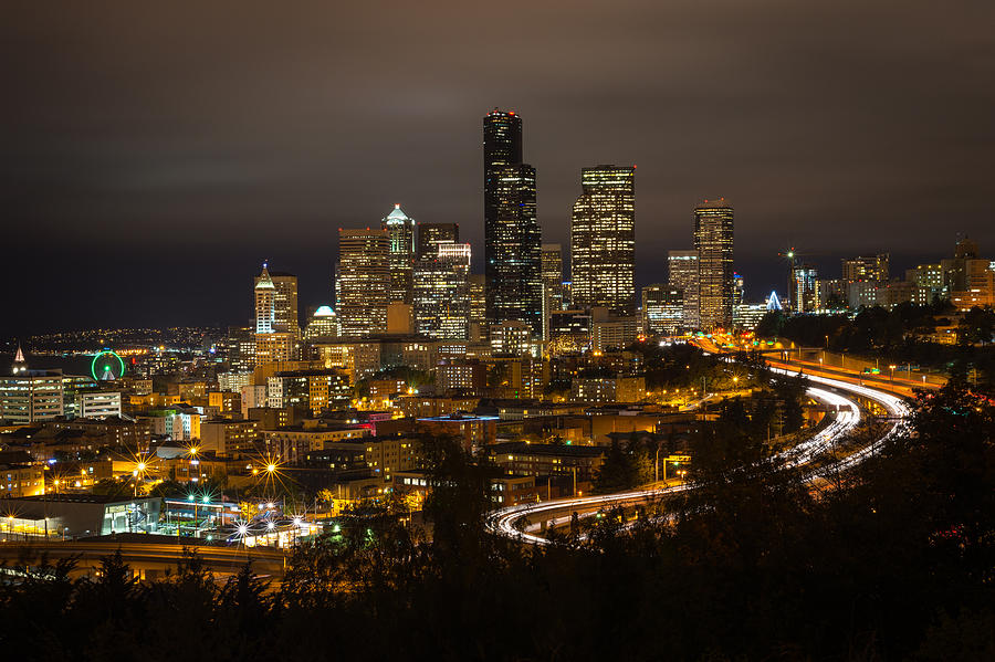 Seattle Downtown Skyline Photograph by TM Schultze