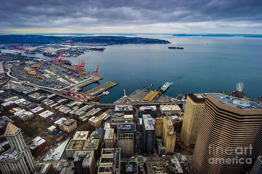 Seattle Elliot Bay Photograph by Ken Andersen - Fine Art America