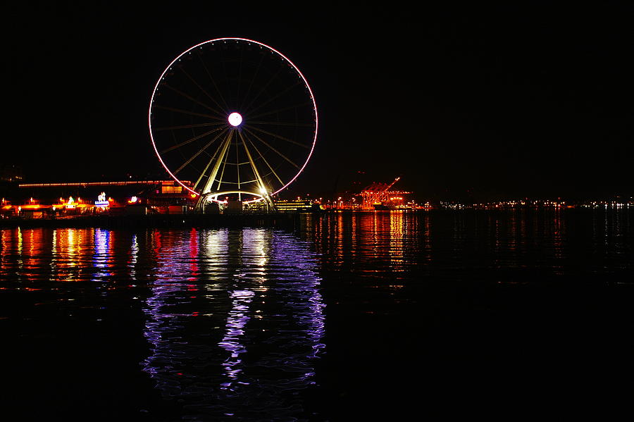 Seattle Ferris Wheel Photograph