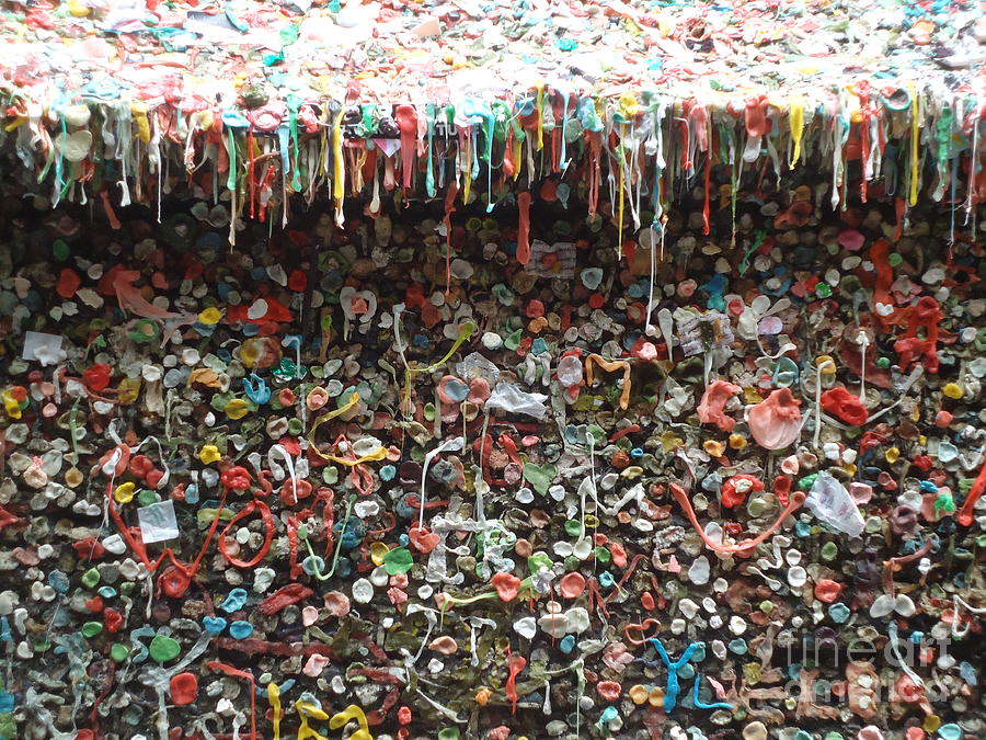 Seattle Gum Wall 3 Photograph by Ann Johndro-Collins