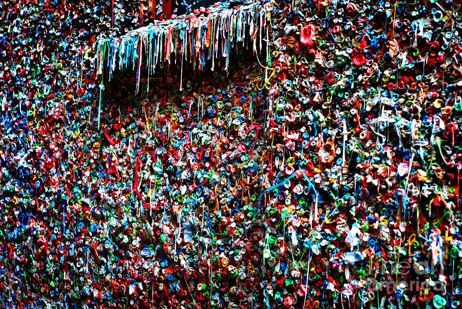 Seattle Gum Wall Photograph by Lane Erickson