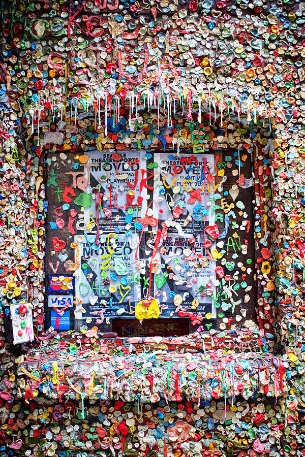 Seattle Photograph - Seattle Gum Wall by Tanya Harrison