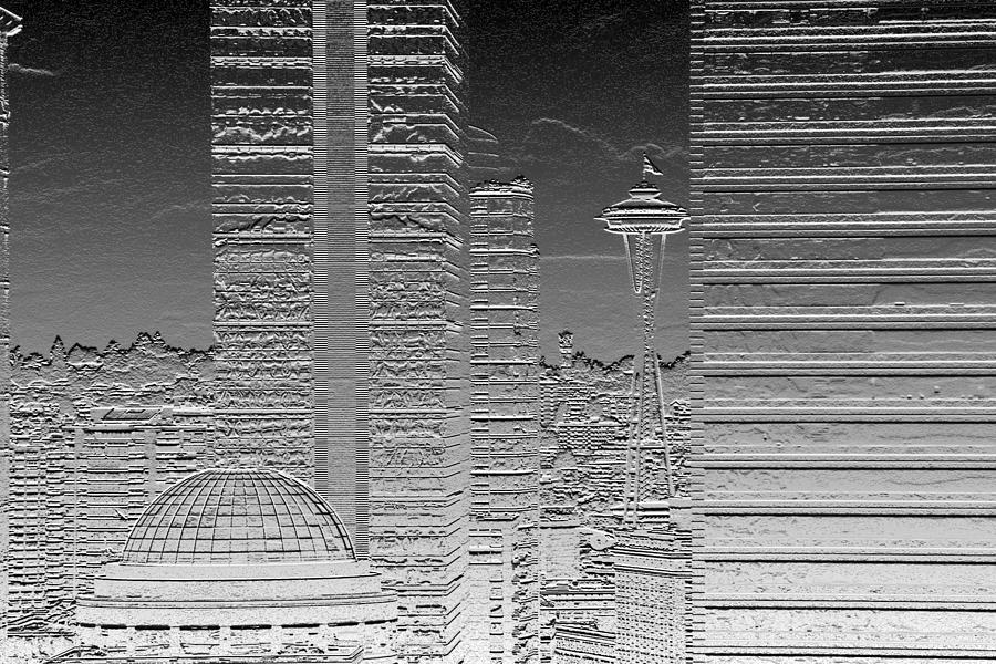 Seattle Photograph - Seattle Landscape Chrome by Brad Walters