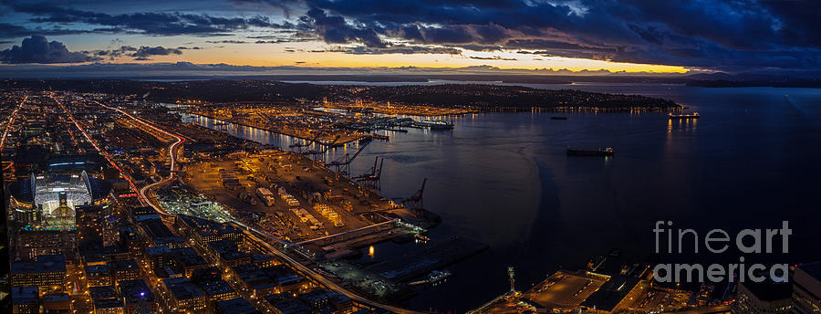 Seattle Photograph - Seattle Monday Night Football by Mike Reid