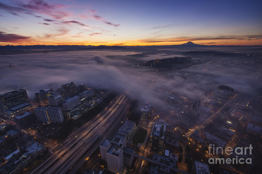 Seattle Morning Dream Photograph by Mike Reid