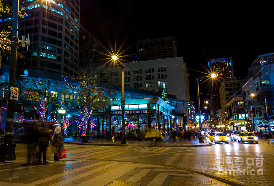 Seattle Night Visions 5 Photograph