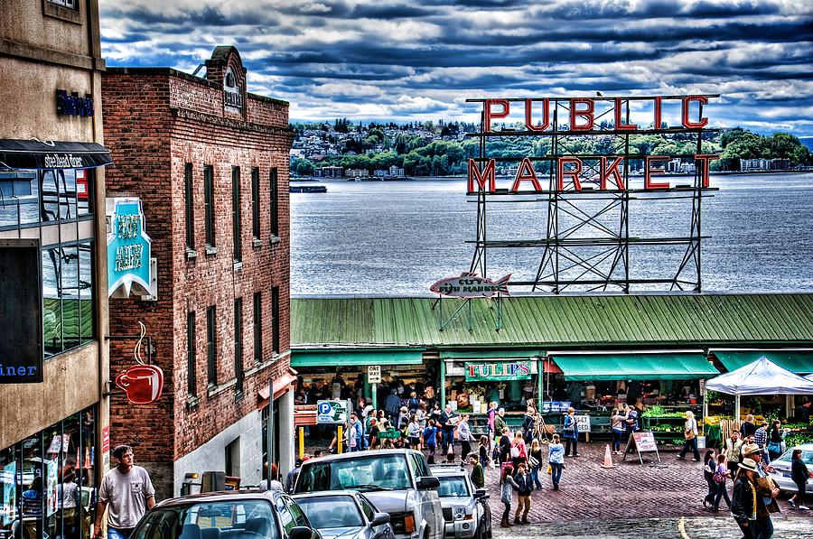 Seattle Photograph - Seattle Public Market 2 by Spencer McDonald
