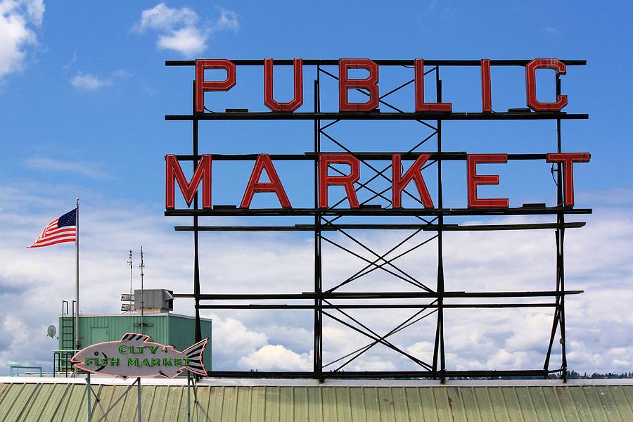 Seattle Public Market Photograph by Jenny Hudson