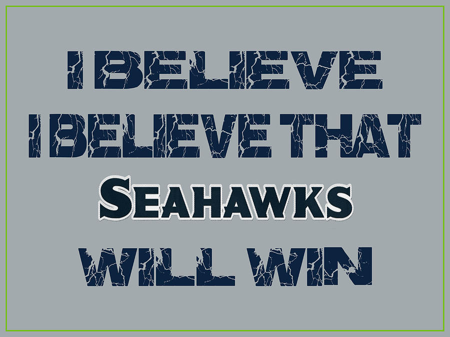 Seattle Seahawks I Believe Women's T-Shirt by Joe Hamilton - Pixels