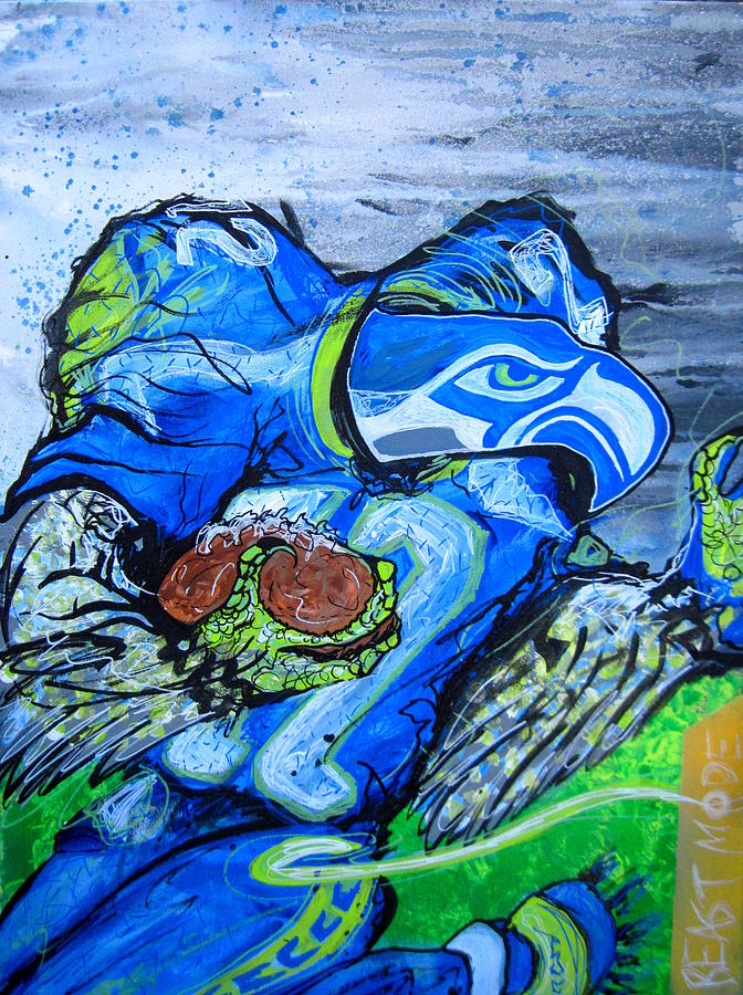 Seattle Sadbird Painting by Jacob Wayne Bryner