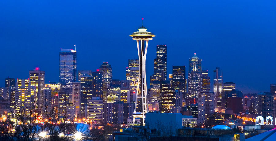 Seattle Skyline Photograph by Adamkaz