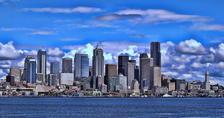 Seattle Skyline Photograph by Allen Beatty