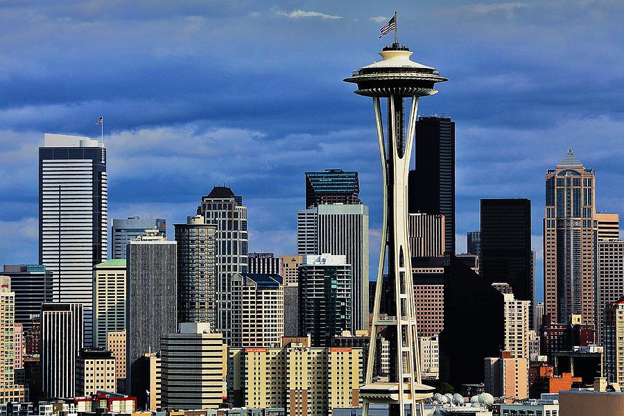 Seattle Skyline Photograph by Benjamin Yeager