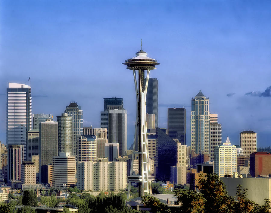 Seattle Photograph - Seattle Skyline #5 by Mountain Dreams