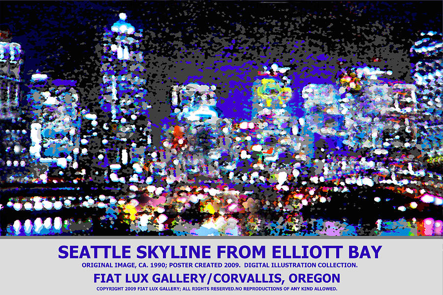 Seattle Skyline II Digital Art by Michael Moore