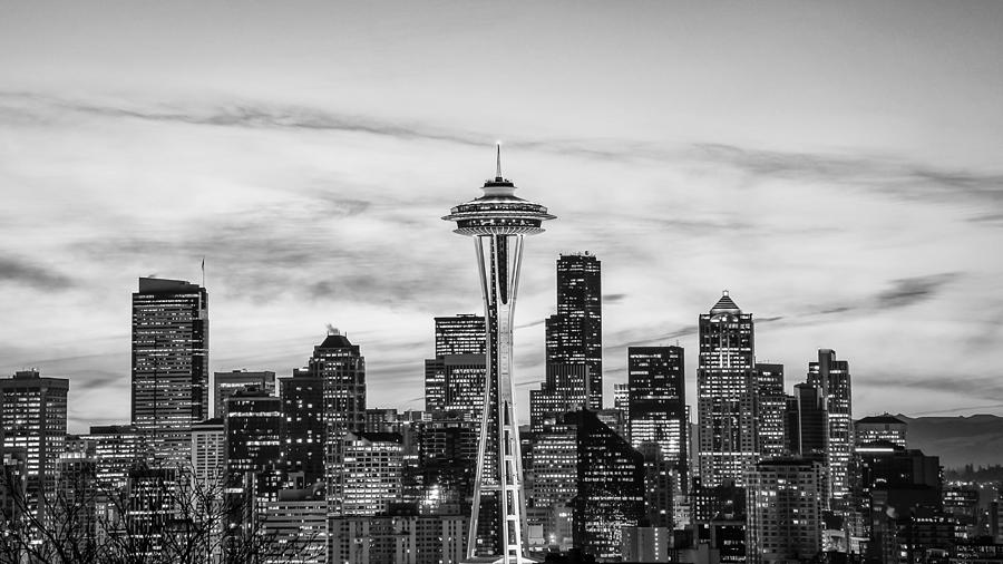 Seattle Skyline Photograph by Kyle Wasielewski