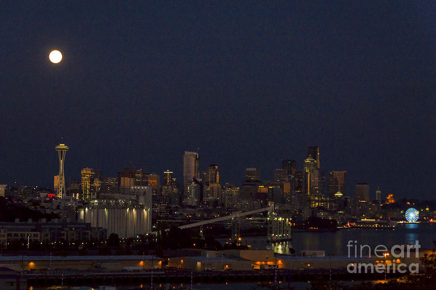 Seattle Skyline Photograph by Louise Magno