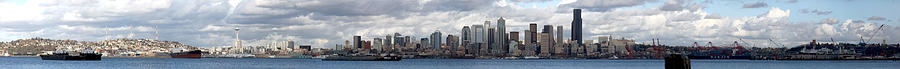Seattle Skyline Photograph by Georgia Clare
