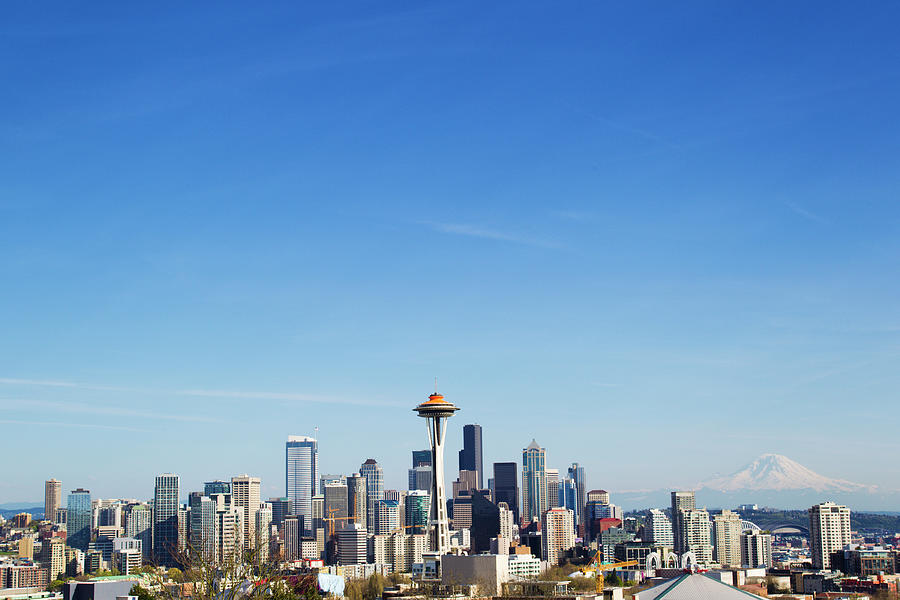Seattle Skyline Photograph by Powerofforever