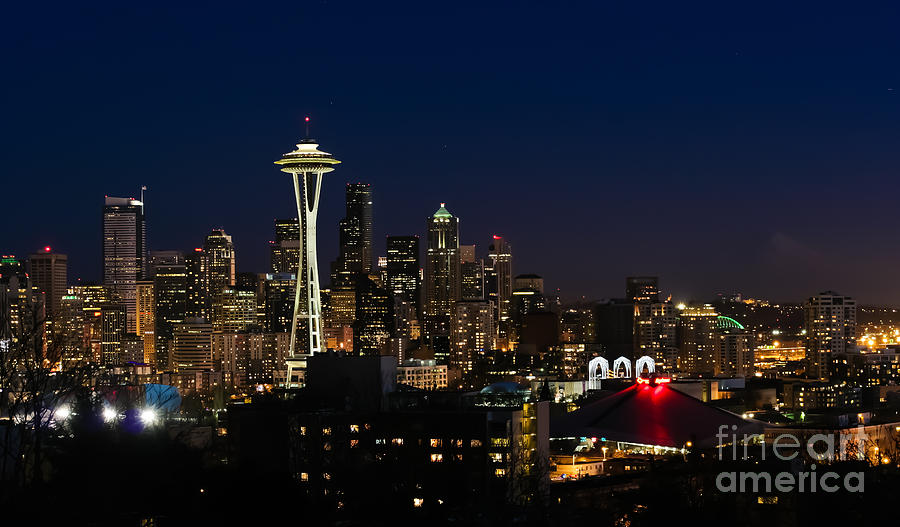 Seattle Skyline Photograph by Rachel Rausch Johnson