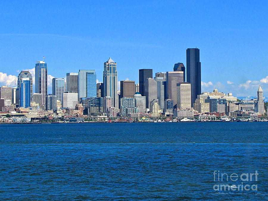 Seattle Photograph - Seattle Skyline by Sean Griffin