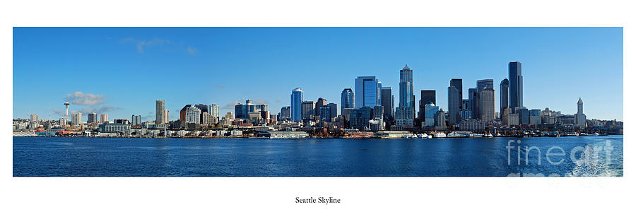 Seattle Photograph - Seattle Skyline by Twenty Two North Photography