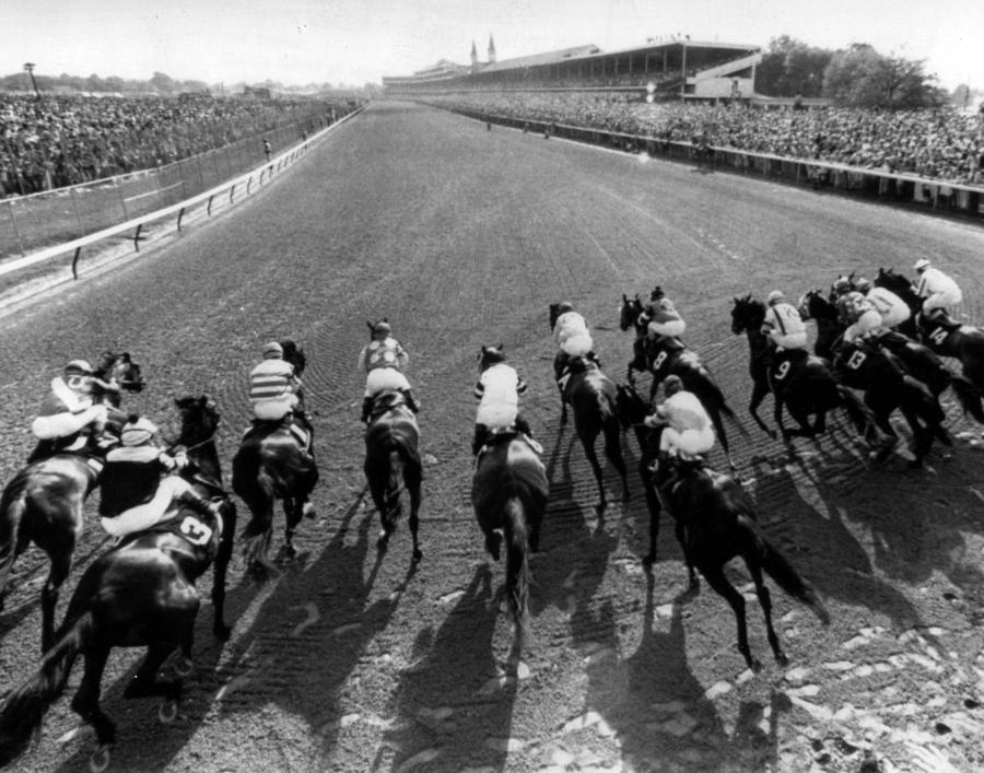 Vintage Photograph - Seattle Slew Horse Racing #01 by Retro Images Archive