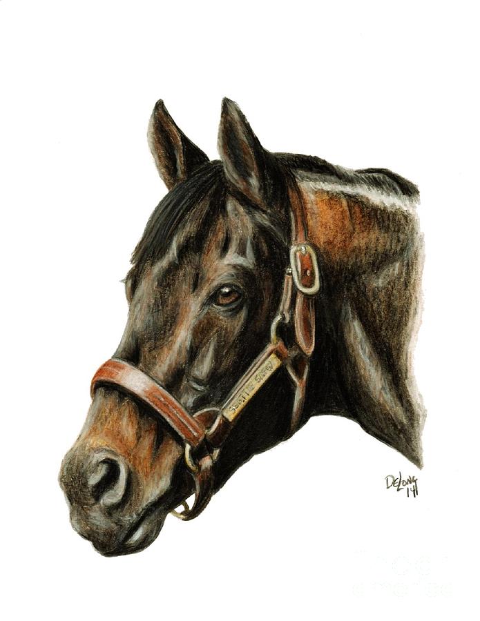 Seattle Slew Painting - Seattle Slew by Pat DeLong