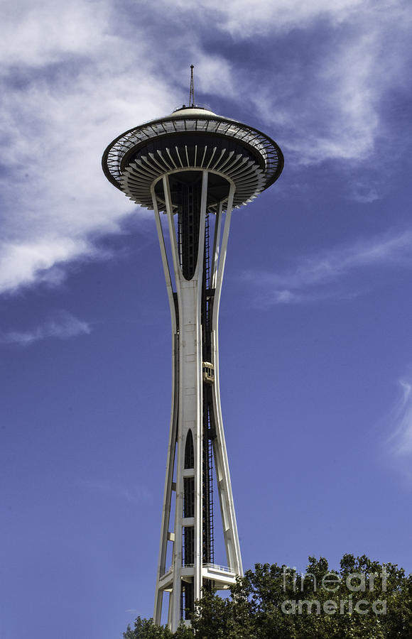 Seattle Photograph - Seattle Space Needle by Arlene Carmel