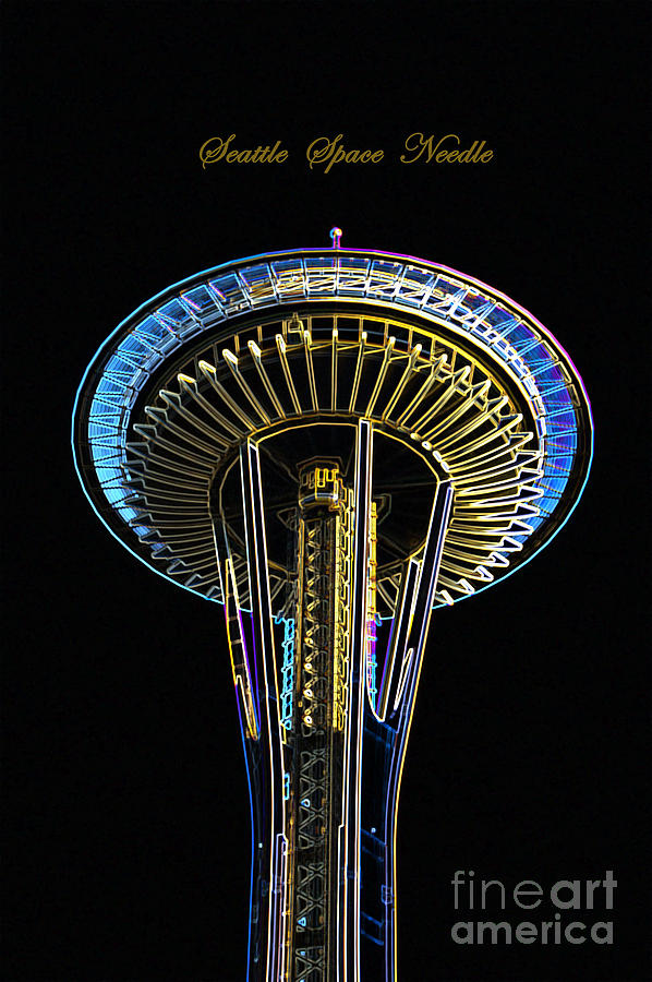 Seattle Space Needle Photograph by Louise Magno