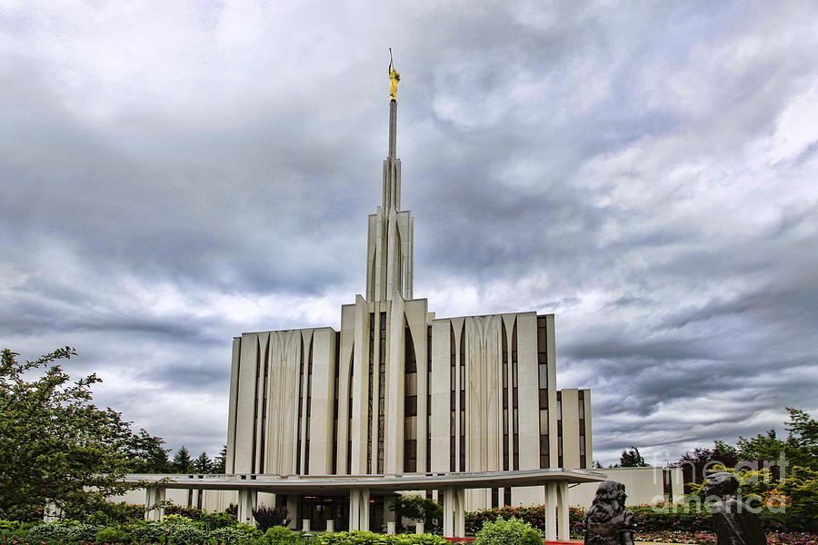 Seattle Temple Photograph by Richard Lynch