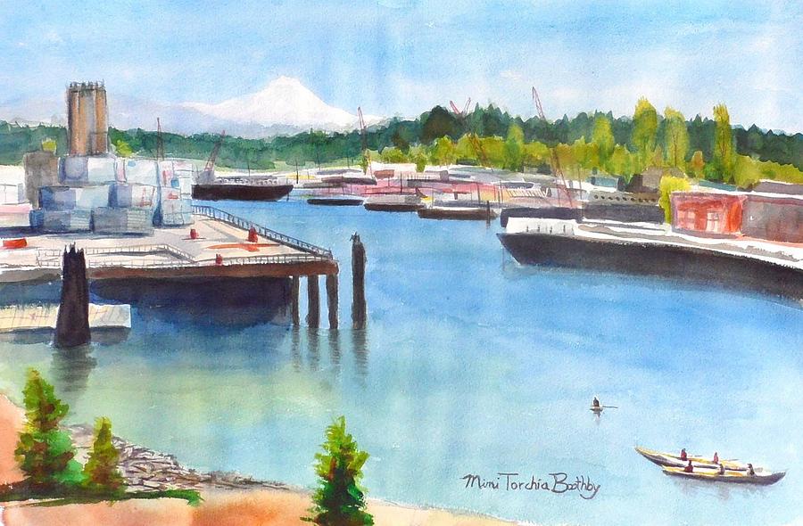 Seattle View Painting by Mimi Boothby