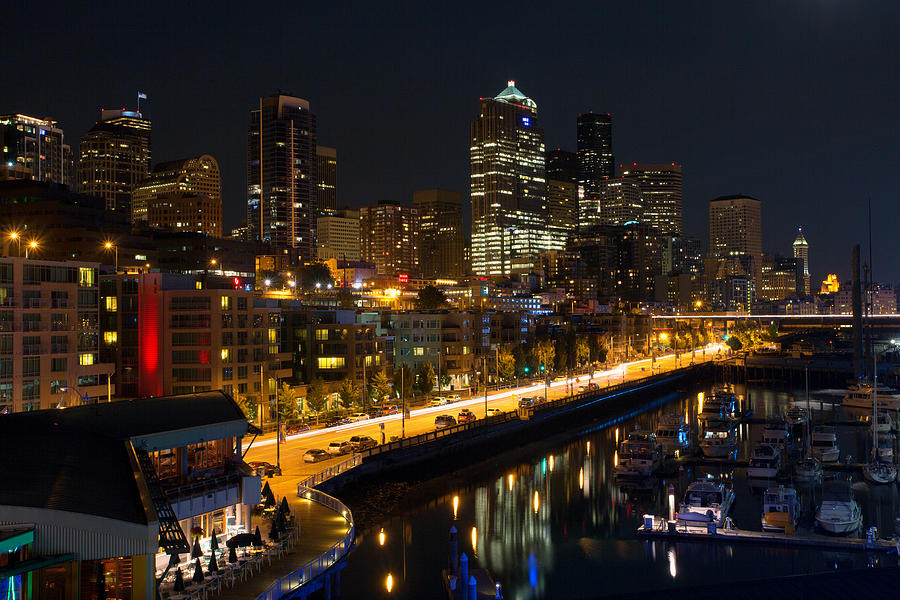 Seattle Waterfront Photograph by Bob Stevens - Fine Art America