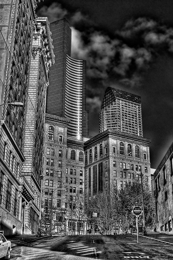 Seattle Photograph - Seattles Old and New by David Patterson
