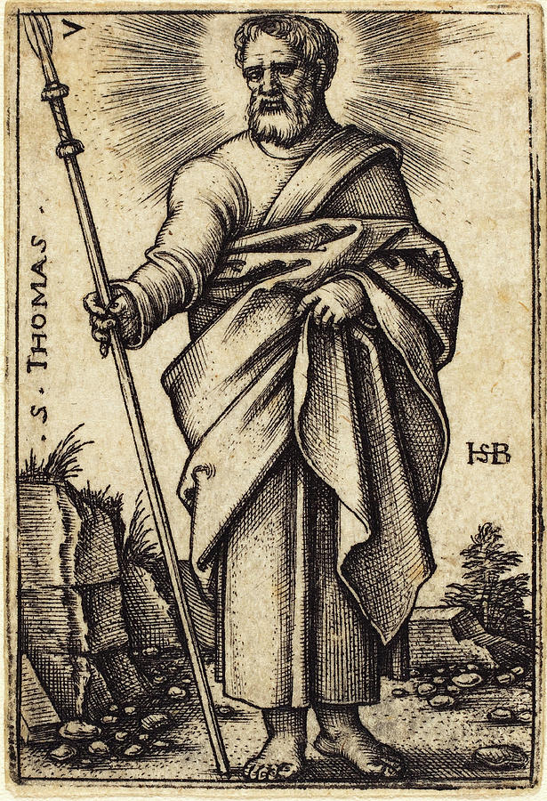 Sebald Beham German, 1500 - 1550, Thomas Drawing by Quint Lox - Fine ...