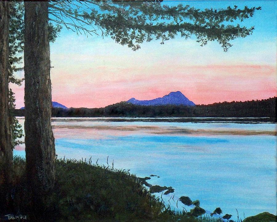 Sebec Lake Painting - Sebec Lake Maine by William Tremble