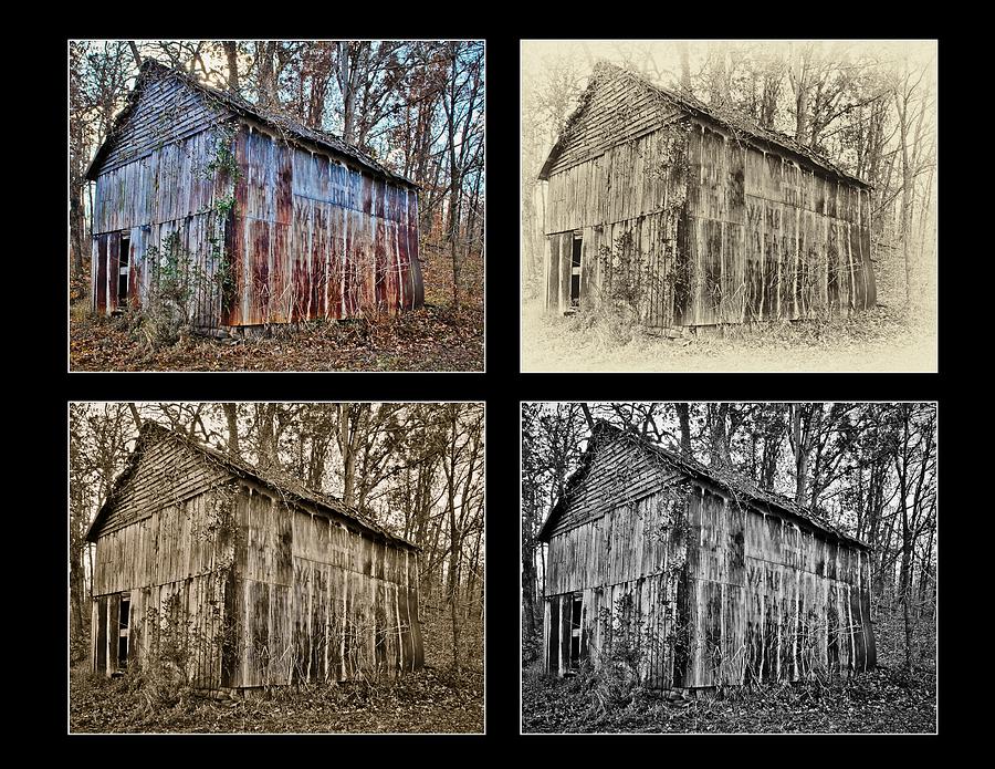 Secluded Barn 4x Collage Photograph by Greg Jackson
