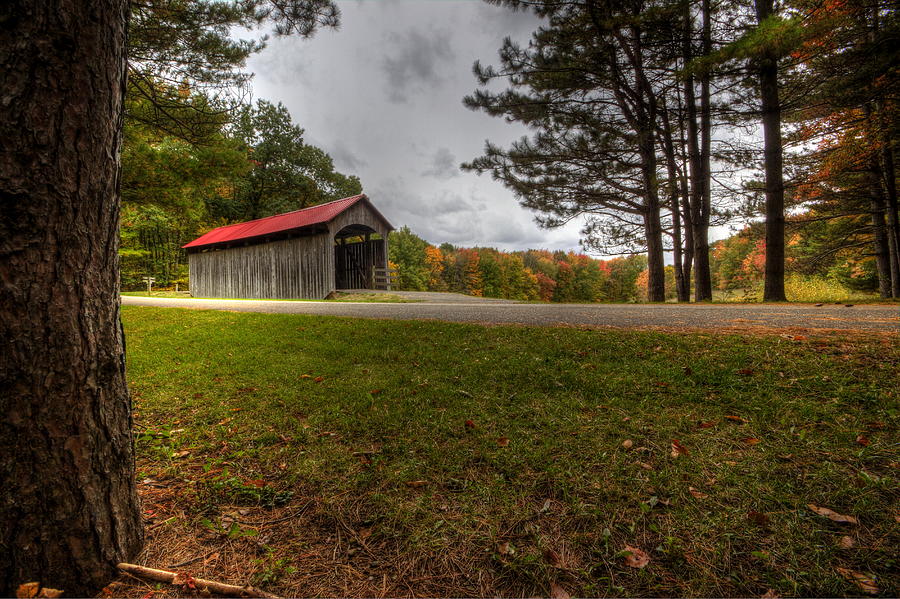 Secluded Covered Bridge Photograph by David Dufresne