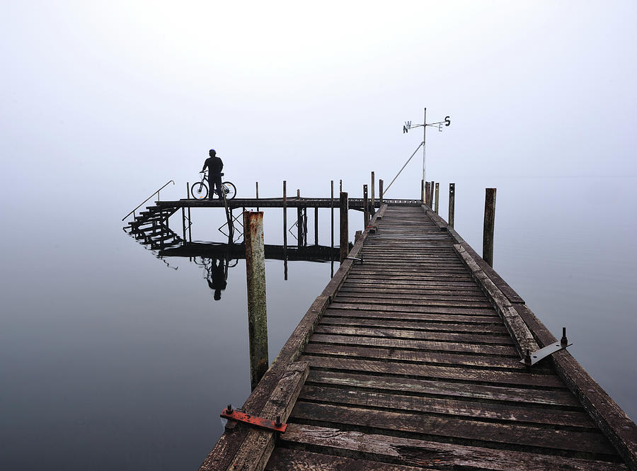 Secluded Pier At Lake Brunner Photograph by Nadly Aizat Images