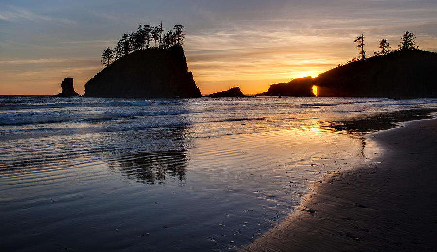 Sunset Photograph - Second Beach Tranquility by Mike Reid