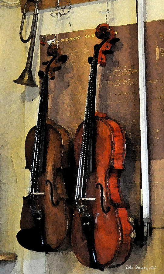 Violin Photograph - Second Fiddle by Everett Bowers