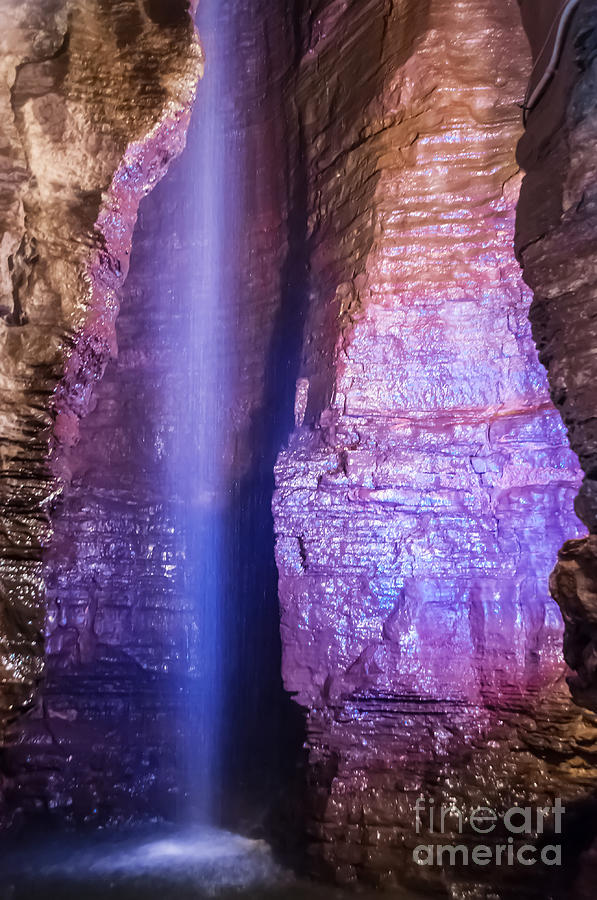 Secret Caverns Falls Photograph by Anthony Sacco
