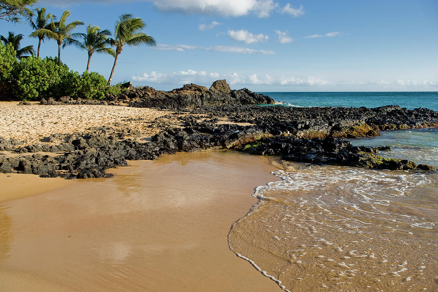 Secret Cove Beach On South Maui Coast by Greg Elms