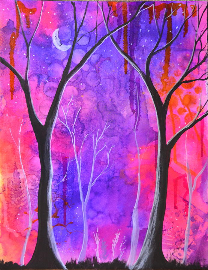 Secret Forest Painting by Wendy Smith | Fine Art America